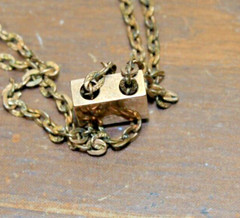 Victorian Seed Pearl Horseshoe red stone Slide on 36″ Long Chain
