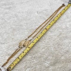 Vintage Shell Tassel Necklace Mother of Pearl 28″