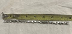 Vintage Estate 925 Sterling Silver Bow Tie Link Artisan Bracelet 7.75″ 20g