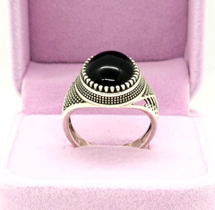 Vintage Luxury RING Silver 925 with Big Bright Stone -size: 9US (19mm), 6.2g| #6