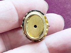 Antique Victorian Gold Filled BASKET with Stones Charm Watch Fob Pendant