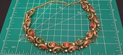 1950’s Adolph Katz Era CORO Scheherazade Jewel Tone 3 Piece Rhinestone Demi Set