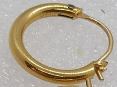 Signed MONET Square Snake Chain Necklace & Square Hoop & Small Hoop Earrings Lot
