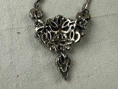 Vintage 1950s or 1960s Signed Hollycraft Rhinestone Necklace choker