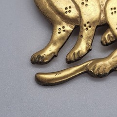 Leopard Brooch Gold Tone Metropolitan Museum of Art Replica Animal Pin Jewelry