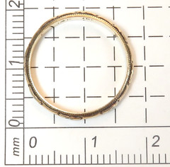 Antique Art Deco 14K 18K Yellow Gold Engraved Wedding Band Ring Size 5 UK-J1/2