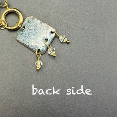 Hard to Find BLUEBIRD of Happiness, Vtg Gold Plated Rope Chain Necklace, OOAK