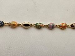 Joan Rivers Vintage Enamel Faberge Bracelet Comes in Original Box