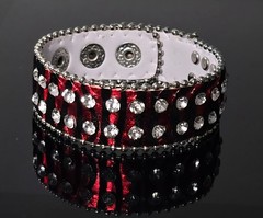 Zebra Print Rhinestone Wrap Bracelets Snap Leather Crystal Cuff Bracelet 12 pcs