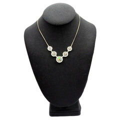 Avon NRT Professional Sparkling Rhinestone Silver Tone Metal Vintage Necklace