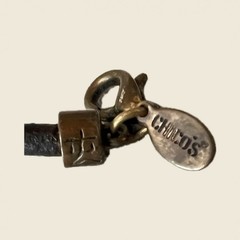 Vintage Chico’s Stone Buddha Pendant Necklace Leather Cord