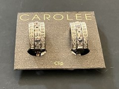 Pair Of Vintage Carolee Clip-on Earrings, Unused