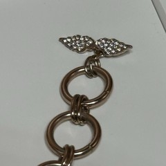 Vintage Victoria’s Secret Bracelet Y2K Angel Wings Rose Gold Tone