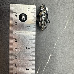 Vintage Black Rhinestone Cluster Earrings Glam Retro Statement