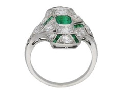 1.86Ct White Emerald Cut CZ Vintage Engagement Ring In 925 Sterling Silver