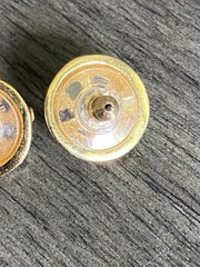 Vintage Joan Rivers Openwork Enamel Flower Dome Stud Button Earrings 1998 QVC