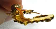 Vintage Seahorse Figural Brooch Pin Nautical Coastal Enamel Made Spain Beach
