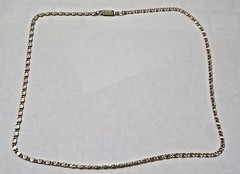 Vintage 18″ Tiny Swirled Links Light Gold Tone Necklace – Germany