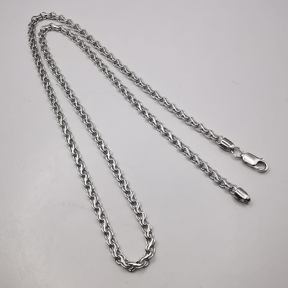 Vintage Jewelry Chain,925 Sterling Silver,Signed ,Handmade 19,26g