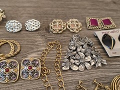 Vintage Estate Lot Designer Signed Jewelry BSK Lisner Kramer Weiss Coro + 69pc