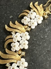 Rare Vtg Crown Trifari Forget-Me-Not Collection Choker 50’s Original Box