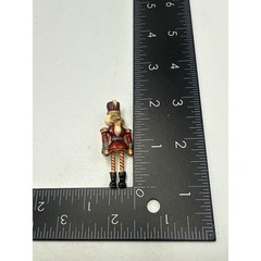 Vintage Vero Articulated Nutcracker Soldier Brooch Enamel Christmas Pin Move Leg