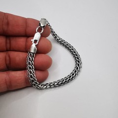 Vintage 925 Sterling Silver Men’s Link Chain Bracelet Solid 17.19g 22cm/8.6