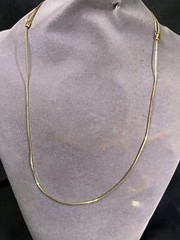 Pretty VINTAGE GOLD TONE SLIDE CHAIN ADJUSTABLE LENGTH Necklace