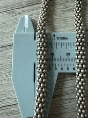 Vintage Sterling Silver 925 Italy Popcorn Link Chunky Chain Choker Necklace 18g