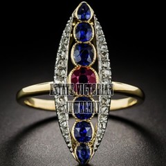 Gorgeous 1.03ctw Rose Cut Diamond Gemstone Studded Silver Victorian Ring Jewelry