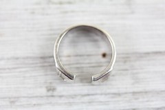 LINKS OF LONDON STERLING SILVER 925 RING SIZE 6 3/4 DESIGNER CUFF BEAUTIFUL