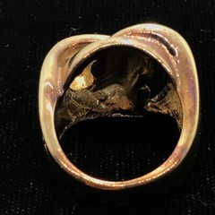 Vintage 18KHGE Gold Plated with Bold Knot Design Ring varied sizes