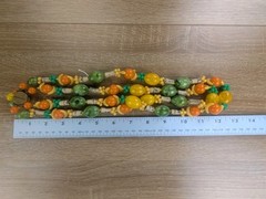 1950 Fruit Salad Tutti Fruity Bead Necklace Lucite Bakelite West Germany MCM