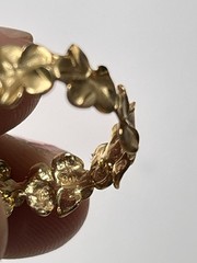 Antique Vintage 14 Karat Yellow Gold & Weighs 3.1 Grams Flower Ring Size 7