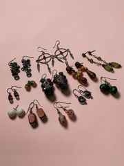 Dangle Post Pierced Earring Lot 12 Pair Mixed Vintage & Modern