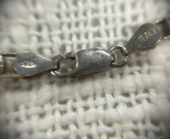 Vintage 36in 925 Sterling Silver Box Chain Necklace