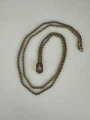 Antique Victorian 14k Gold Pearl Slide Gold Filled Chain Necklace 24”
