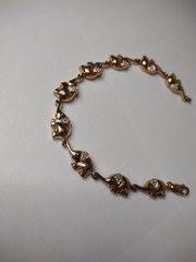 7.5 Inch Elephant Link Bracelet
