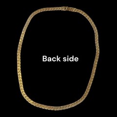 VTG Gold Plated Flat Chain Necklace 18 Inches Classic 5 mm Gift For Her