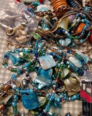 Vintage To Now Tangled Costume Jewelry Lot Mixed Gold Silver Tone Unsearched 2LB