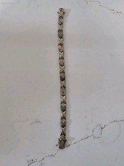 Vintage FAS Sterling Silver 925 XO Hugs and Kisses Bracelet