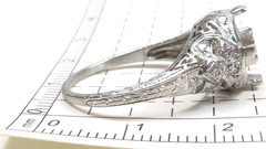Antique 1920’s Mounting Engagement Platinum Hold 8.5MM-9MM Ring Size 6.25 UK-M