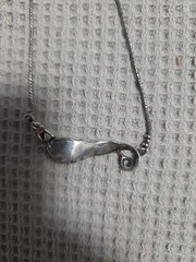Vintage Israel Sterling Silver & Pearl Choker 925
