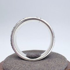 Interlocking Rope Design Spinner Band VTG Sterling Silver 925 Ring Size 12.5