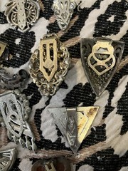 Art Deco Dress Clip Lot 20 1930s Rhinestone Clips Vintage Jewelry Brooch