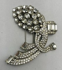 Large Eisenberg Originals 30-40’s Rhinestone Fur Clip