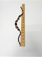 Vintage 1970s/1980s Gold & Multicolor Lucite Statement Choker 16″ Necklace