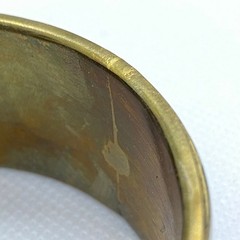 Rainbow Vintage One Size Fits All! Gold Plated, White, and Multicolored Bangle
