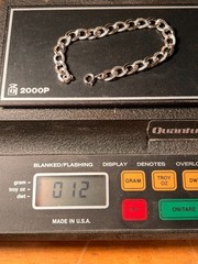 1960s Sterling Ladies wide link bracelet 7 1/4″ 12 g