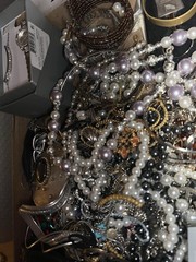 4LB+ Vintage Jewelry Lot Signed 925 Sterling Pearls Watches Necklaces Tags